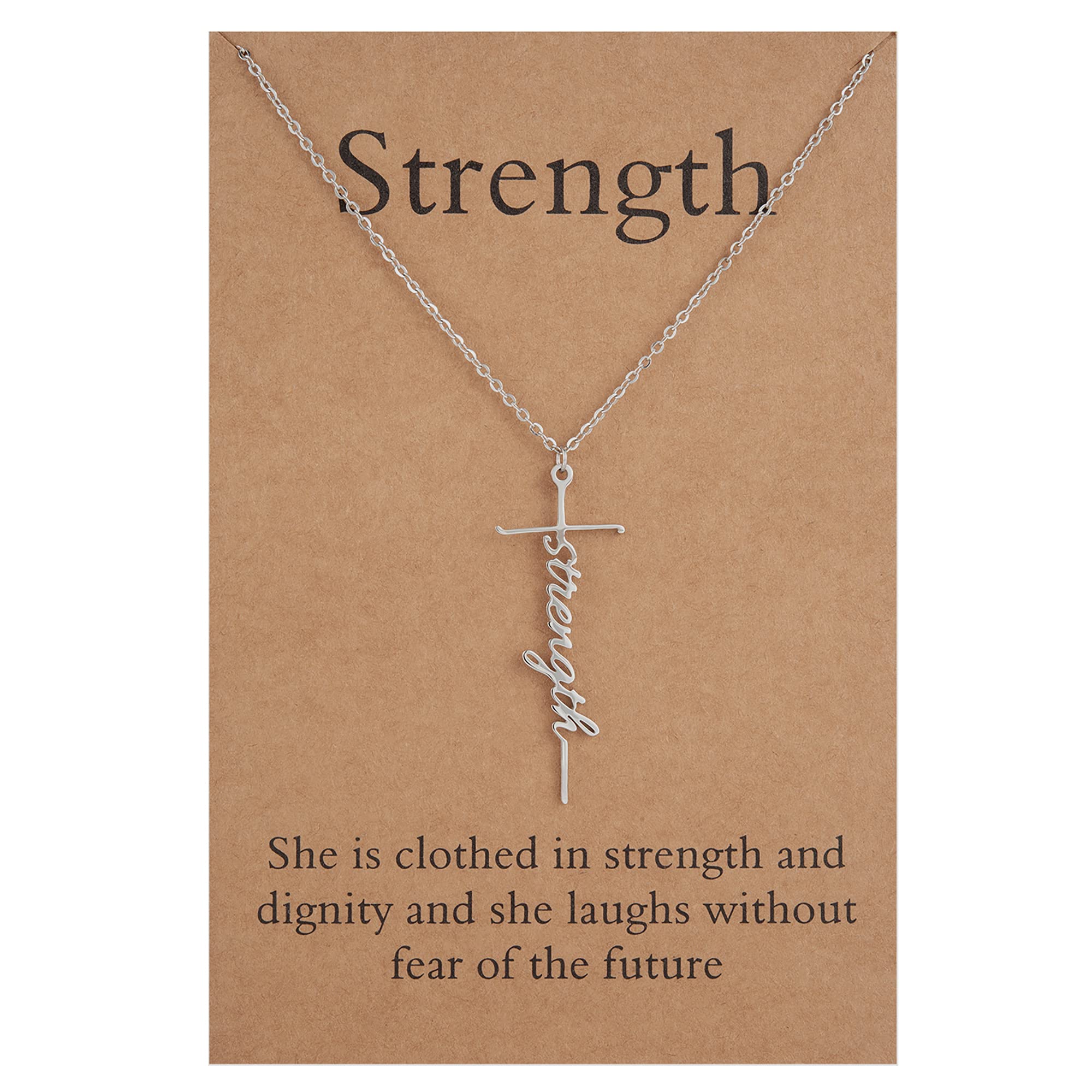 Lcherry Faith Cross Pendant Necklace for Women Religious Christian Jewelry Mother's Day Gifts for Women