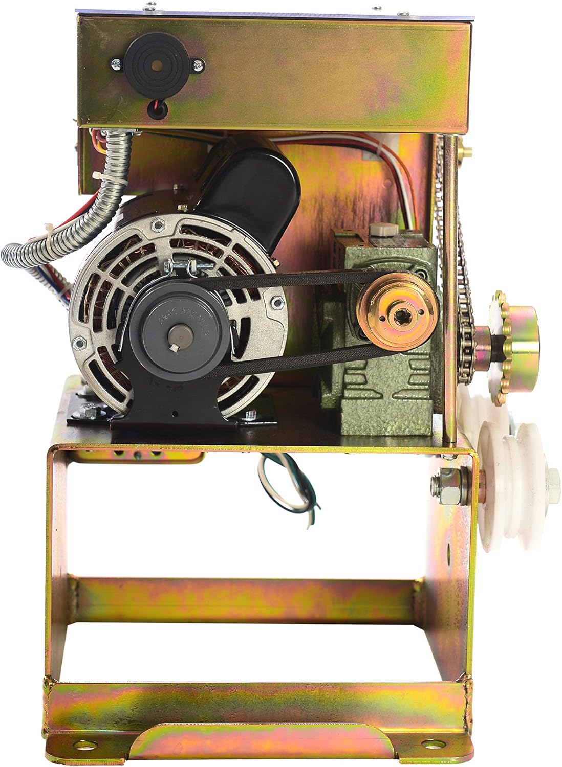 Eagle-1 Slide Gate Operator with 2 Wireless Remotes, Security Reflective Photo Eye Monitored, and Receiver – ½ HP Residential Home Slide Gate Opener – Easy to Install