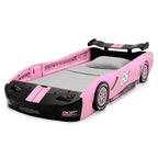 Lit jumeau Delta Children Turbo Race Car, rose