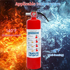 2 Pack ABC Dry Chemical Fire Extinguishers, 2.5 lb 1A:10B:C Rating for Home, Car, Boat, Quick Release Handle, Compact & Portable Dry Powder extinguisher