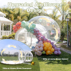 Eachup 10FT Inflatable Balloon House for Kids Adults,TPU White Commercial Inflatable Bubble House Ball Pit,Bubble Tent Dome Playground Set with Double Blower for Backyard Birthday Wedding Party - Grand Goldman