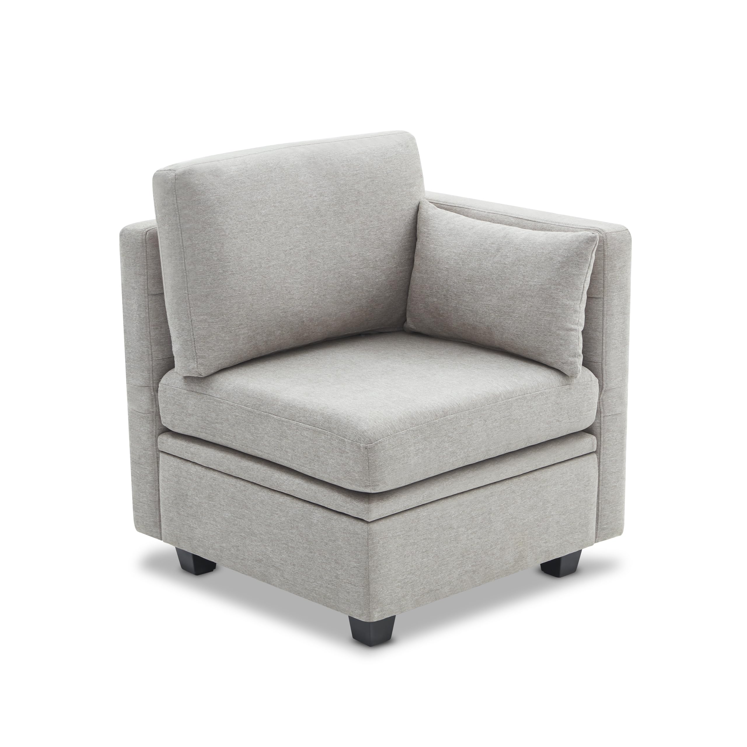 Modular Sectional Sofa with Storage, U Shaped Sectional Couch for Living Room, Convertible Modular Sofa Couch with Ottomans, High Supportive & Soft Sponge, 6 Seat, Beige