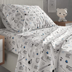 Kids Princess Full 4 Piece Sheet Set - Boys, Girls, Teens, Toddler - Easy Fit Deep Pockets - Breathable, Hotel Quality Bedding Sheets - Machine Washable - Wrinkle Free - Cute, Cozy, Soft - CGK Linens