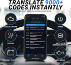 BlueDriver Bluetooth Pro OBDII Scan Tool for iPhone & Android - No Subscription Fee - OBD2 Car Scanner and Code Reader - Diagnose Check Engine, ABS, SRS, Airbag & 7000+ Issues on Vehicles 1996+