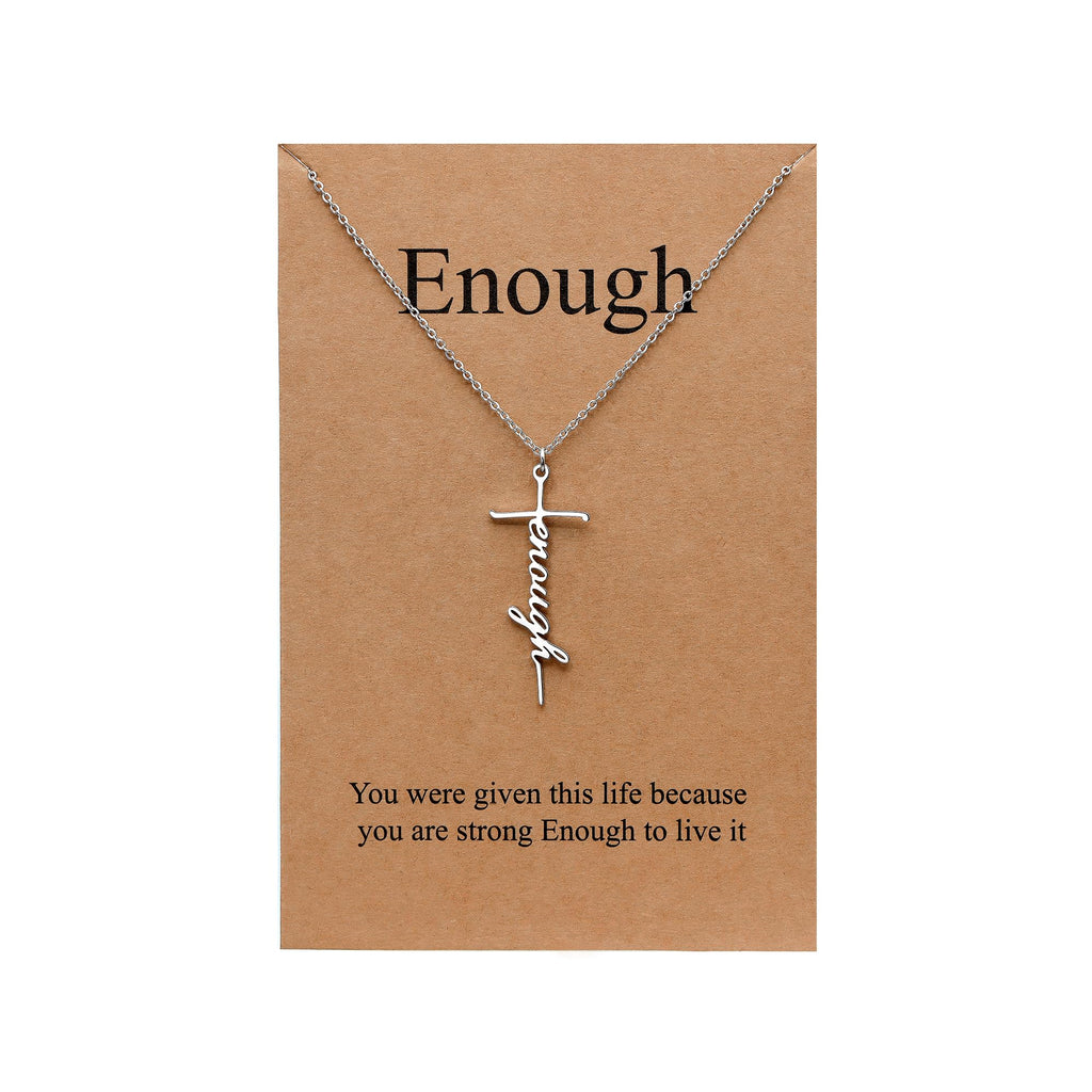 Lcherry Faith Cross Pendant Necklace for Women Religious Christian Jewelry Mother's Day Gifts for Women