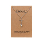 Lcherry Faith Cross Pendant Necklace for Women Religious Christian Jewelry Mother's Day Gifts for Women