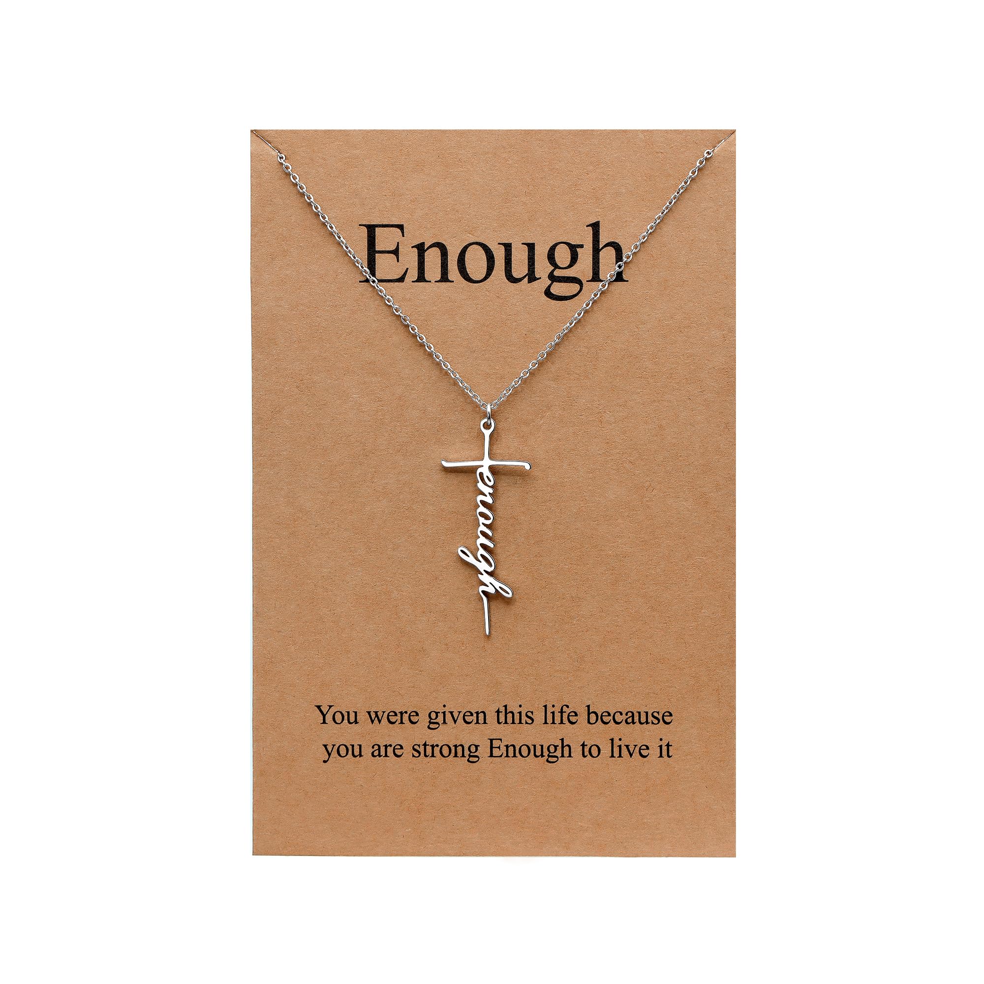 Lcherry Faith Cross Pendant Necklace for Women Religious Christian Jewelry Mother's Day Gifts for Women