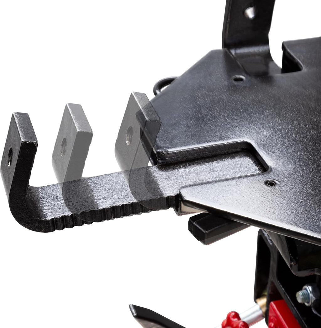 Sunex Tools 7796 1,000 lb Telescopic Transmission Jack, Air/Hydraulic, Foot & Hand Pump, Adjustable Saddle Arms, 73.5 in Max Height