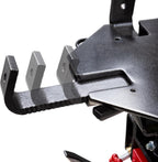 Sunex Tools 7796 1,000 lb Telescopic Transmission Jack, Air/Hydraulic, Foot & Hand Pump, Adjustable Saddle Arms, 73.5 in Max Height