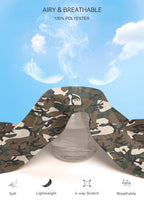 G Gradual Men's Sweatpants Mesh Lightweight with Zip Pockets Breathable Quick Dry Athletic Pants for Workout Running (Green Camo, X-Large)