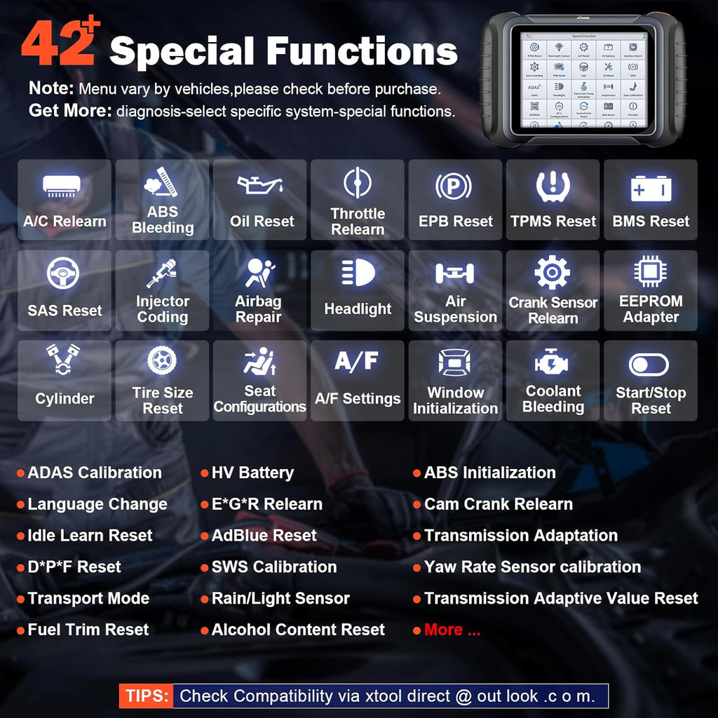 XTOOL D8S OBD2 Scanner: 2025 Upgrade of D8, Bidirectional Scan Tool with 3-Year Update, Topology Mapping, FCA AutoAuth, ECU Coding, 42+ Resets, All Systems Car Scanner Diagnostic Tool, CANFD/DoIP