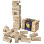 スピンマスターゲームズ、ハッピーアワータワー、巨大ジャンブリング木製ブロック、大学ゲーム、バチェロレッテパーティー、ハウスパーティー、18歳以上向け