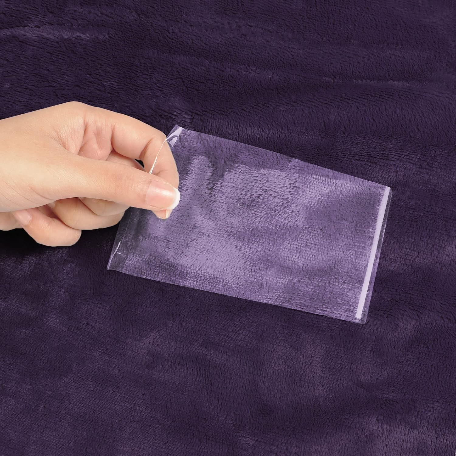 Utopia Bedding Sherpa Blanket Queen Size (Plum, 90x90 Inches) - Soft Lightweight Plush Fleece Reversible Blanket for Bed, Sofa, Couch, Camping and Travel