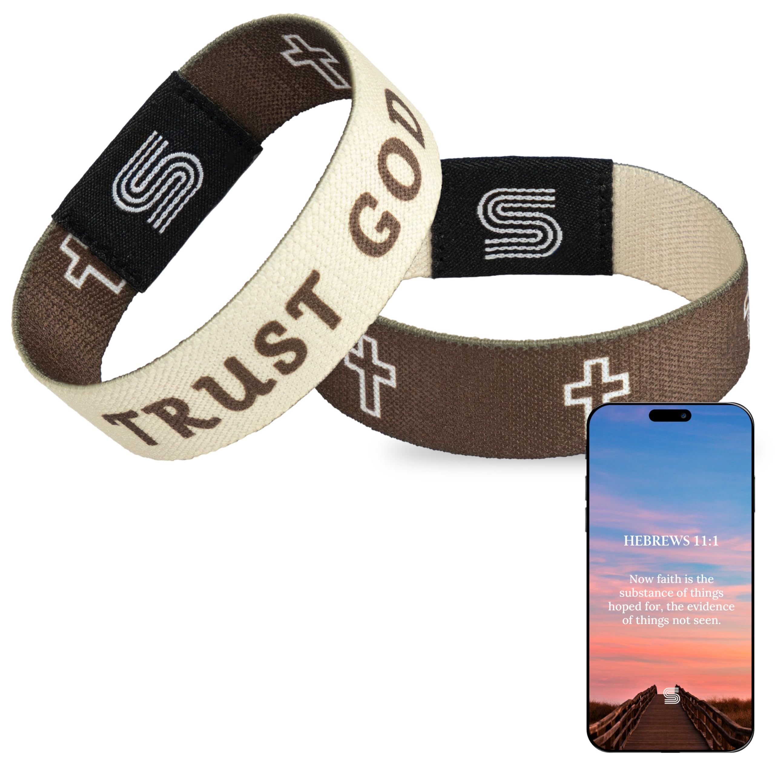 Daily Bible Verse Bracelet Scan Mothers Day Gift For Mom, Scripture Wristband Scan Phone For Prayer, God Is Greater Than The Highs And Lows Jesus Faith Christian Devotional God Band (Pink)