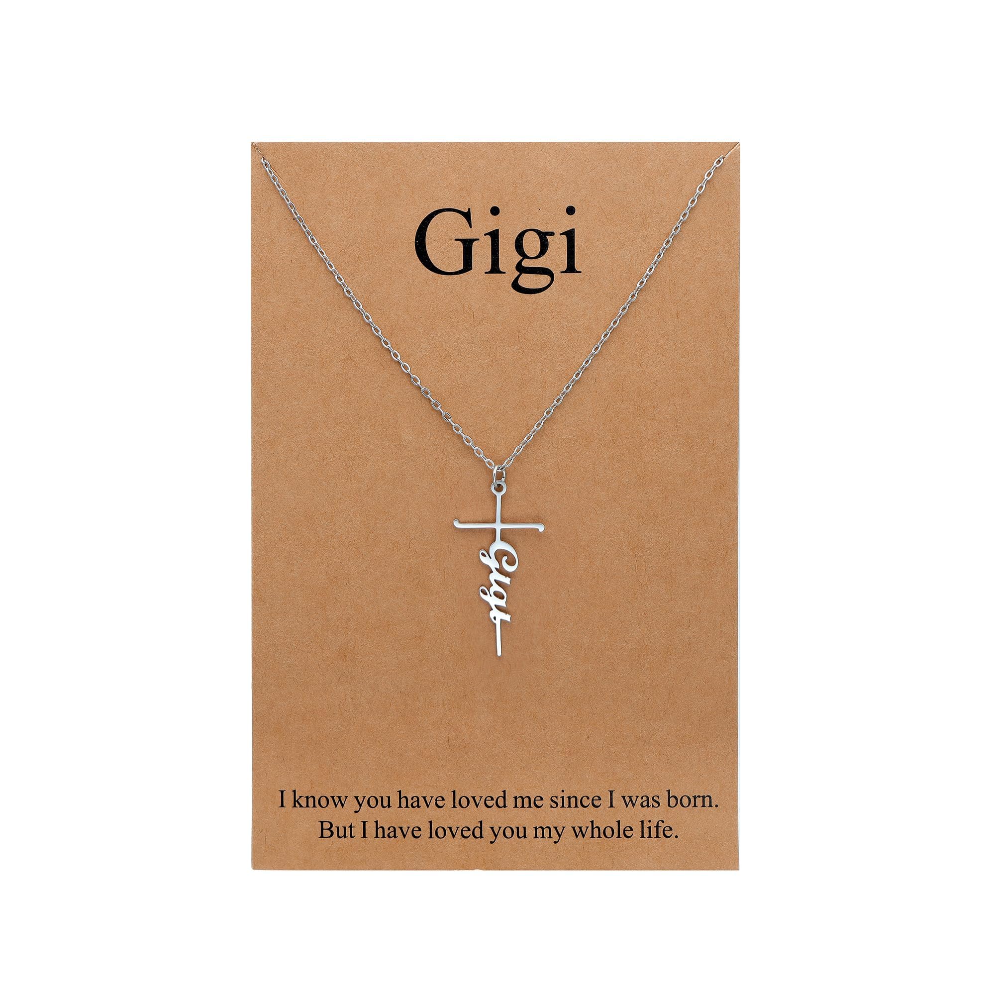 Lcherry Faith Cross Pendant Necklace for Women Religious Christian Jewelry Mother's Day Gifts for Women