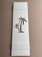 Double Palm Tree Shutters, Custom Exterior Shutters, High Springs Shutter Company-Sold Individually