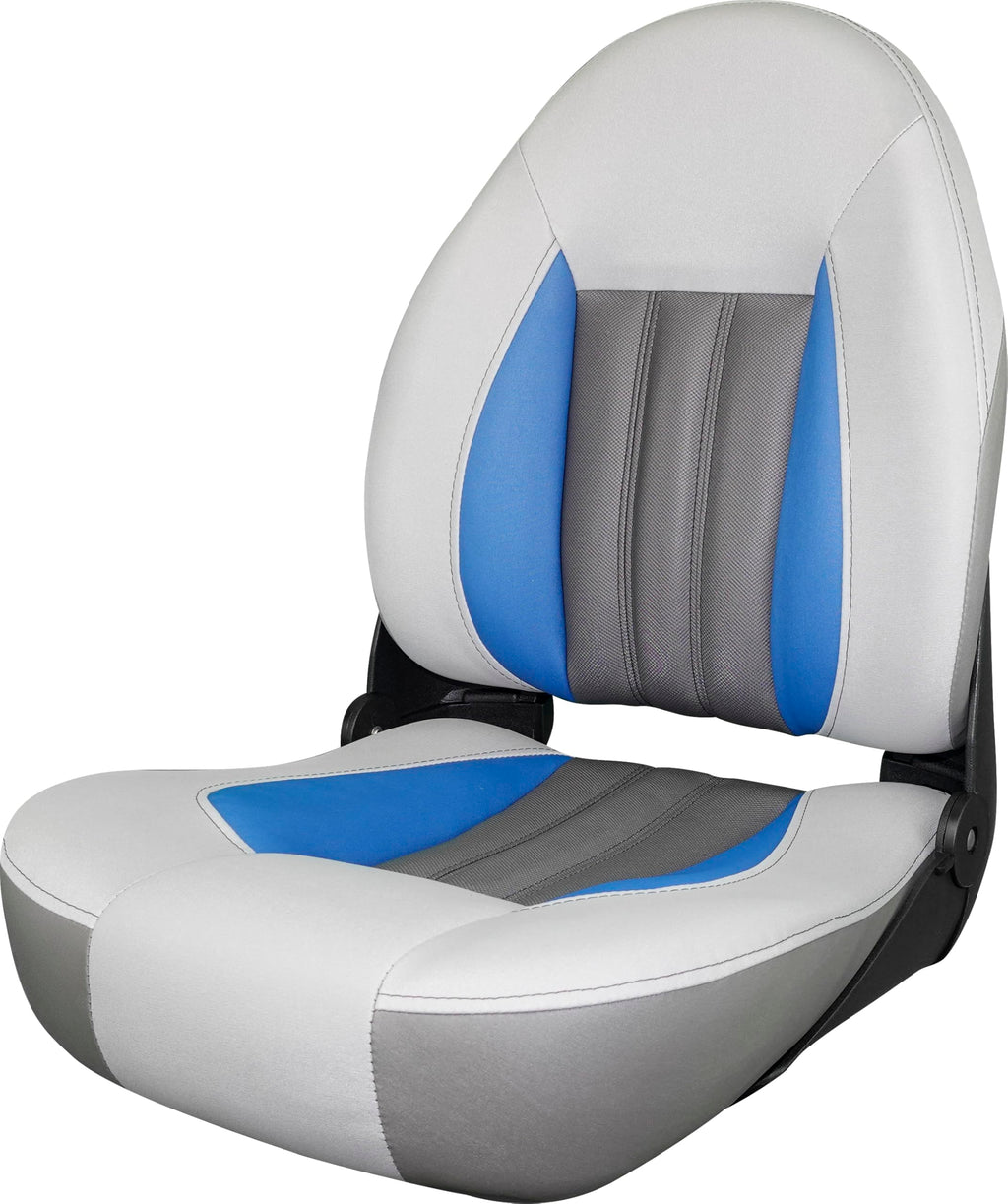 Tempress ProBax Orthopedic Folding High Back Boat Seat (Black/Charcoal/Carbon)