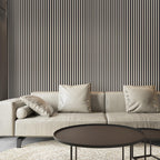 Art3d 8-Pack WPC Wood Slat Wall Panel for Interior Wall Décor, 3D Wood Fluted Acoustic Wall Paneling for Living Room Bedroom Home & Office Accent Wall Decor - 96 x 6 Inch Oak
