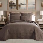 ست لحاف تاوپ دوخت ضربدری لووتکس هوم - لحاف کینگ/کال کینگ + دو روبالشی کینگ - طرح دوخت ضربدری - اندازه لحاف (106x92 اینچ) و اندازه روبالشی (36x20 اینچ) - قابل استفاده دو طرفه - پارچه پنبه‌ای