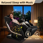 EASPEARL 2025 Massage Chair, 4D Full Body Zero Gravity Massage Chairs with APP, SL Track Shiatsu Stretch Massage Recliner Chair with Electric Footrest, Heat, Foot Rollers, Body Scan(Black)