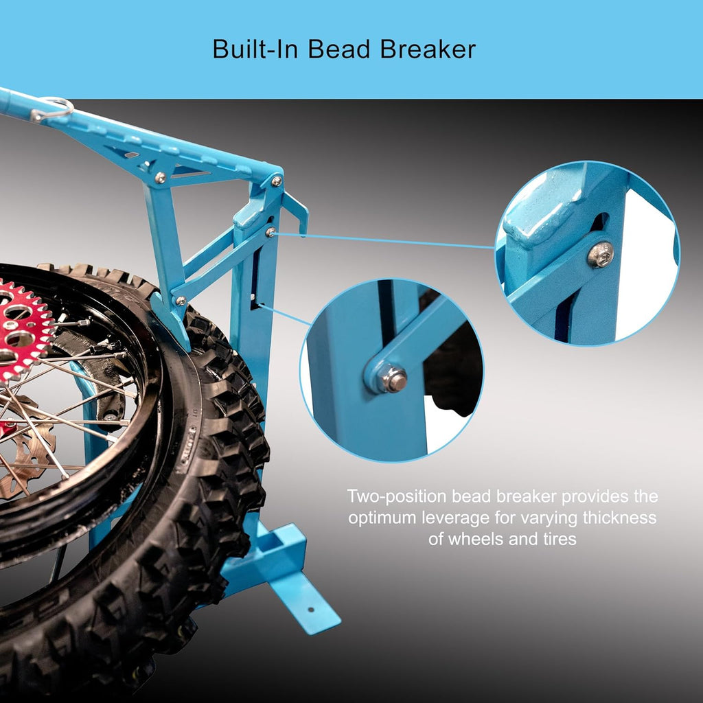 Neutron Speed Pro Dirt Bike and Dual Sport Tire Changer/Bead Breaker/Mousse Changer/Suitable for Tubes