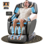 Massage Chair Full Body, 4D SL-Track Zero Gravity Shiatsu Recliner with Mat, 9 Pre-Set Auto-Programmed, Body Scan, Airbag Massage