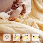 Opvarmet tæppe 50" x 60" - Opvarmet tæppe med 5 varmeniveauer og 3 timers automatisk slukning, maskinvaskbar, ETL &amp; FCC-certificering, overvarmebeskyttelse (Racoon) 