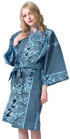 Dita Tokyoin Traditional Made In Japan Cotton Yukata Robe (Japanese Pajama Kimono) Easy Wearing set2