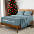 Mellanni Queen Sheets Set - 4 PC Iconic Collection Bedding Sheets & Pillowcases - Hotel Luxury, Extra Soft, Cooling Bed Sheets - for Women, Men, Kids & Teens (Queen, White)