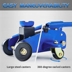 Tonda Floor Jack, Hydraulic Portable Car Jack, 2 Ton (3,800 lb) Capacity, Blue