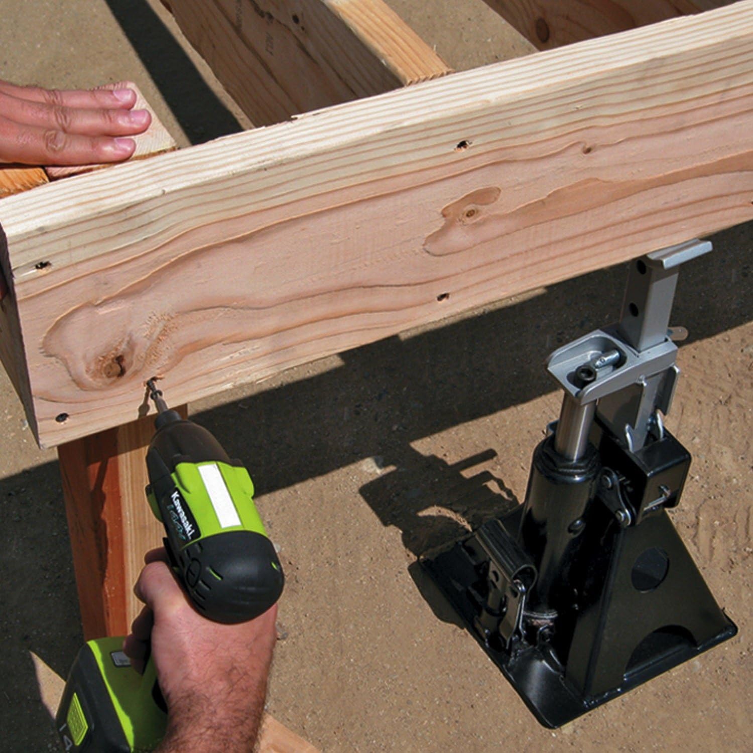 Powerbuilt 3 Ton, Bottle Jack and Jack Stands in One, 6000 Pound All-in-One Car Lift, Heavy Duty Vehicle Unijack, 640912, Black