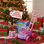 ArtCreativity Bubble Lawn Mower for Toddlers, Kids Bubble Machine for 2-Year-Old Girl Gifts, Easter Basket Stuffers for Kids, Push Toys for Toddlers Age 2 3+ Birthday Easter Gifts for Preschool Girls