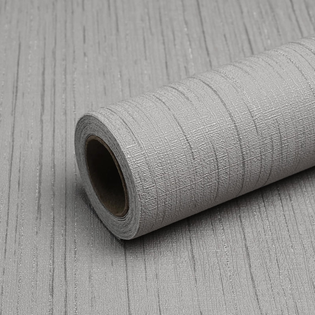 کاغذ دیواری پارچه‌ای خاکستری کیانگ‌لایو، کاغذ دیواری قابل جدا شدن و چسبان، کاغذ تماس با بافت، ۱۵.۷"x120"، کاغذ دیواری وینتیج، قابل جدا شدن، ضدآب، مناسب برای دیوارهای اتاق، کابینت‌ها، مبلمان، کشوها، میز