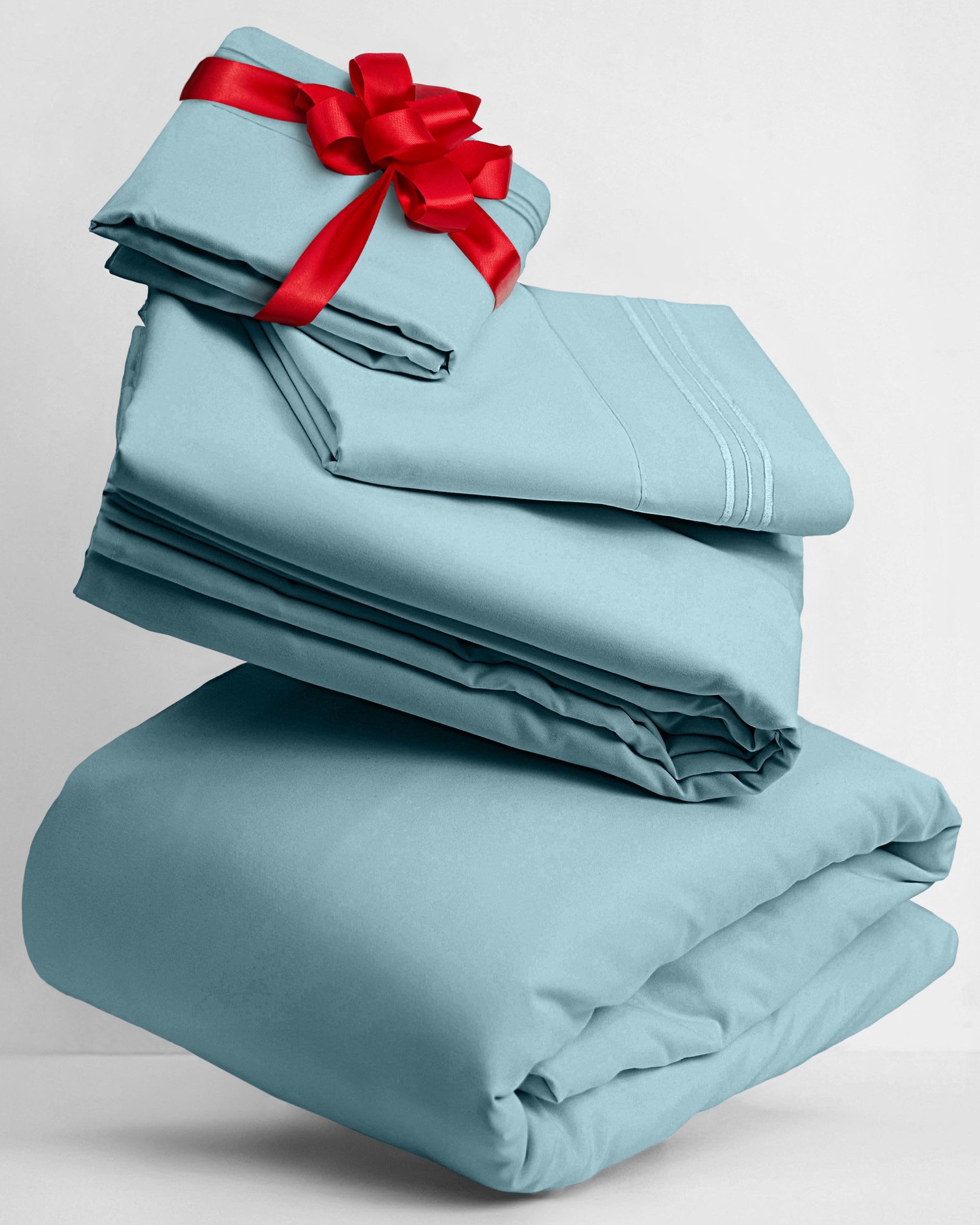 Mellanni Queen Sheets Set - 4 PC Iconic Collection Bedding Sheets & Pillowcases - Hotel Luxury, Extra Soft, Cooling Bed Sheets - for Women, Men, Kids & Teens (Queen, White)