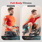 Sunny Health & Fitness Row-N-Ride® Plus, Heavy Duty Assisted Squat Machine with 300 LB Max Weight Capacity, Adjustable Resistance and Thick Padded Seat - NO. 077PLUS