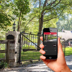 Mighty Mule Gate Opener, Solar and Smart Ready, Heavy Duty Automatic Gate Opener, Gates up to 18ft or 850lb, Single Gate Opener, MM571W