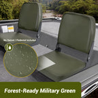Boat Seats 2 Pack,Folding Low Back Bass Boat Seat,Pair Seats for Jon Fishing Boat with Stainless Steel Screws