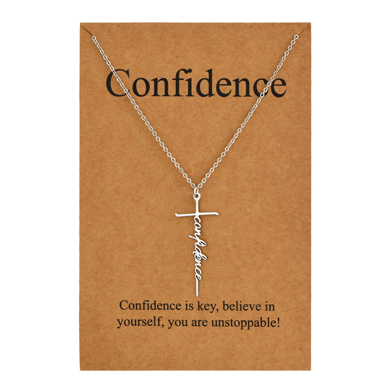 Lcherry Faith Cross Pendant Necklace for Women Religious Christian Jewelry Mother's Day Gifts for Women