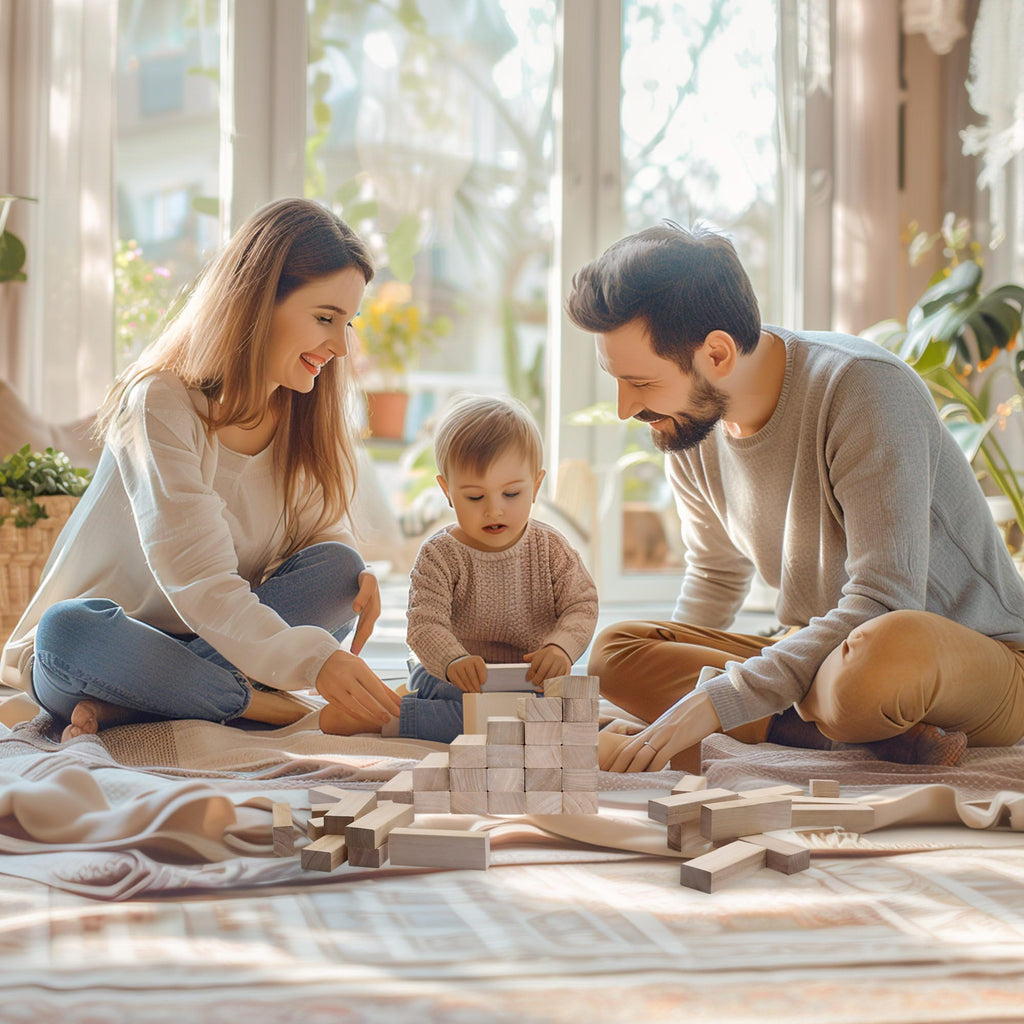 Offelec Tumbling Tower Blocks Games,Large Wooden Blocks Stacking Game for Kids Adults Family Classic Stacking Board Games for Indoor Outdoor Backyard Lawn Stack to Over 3.2Ft- 60pcs with Carrying Bag