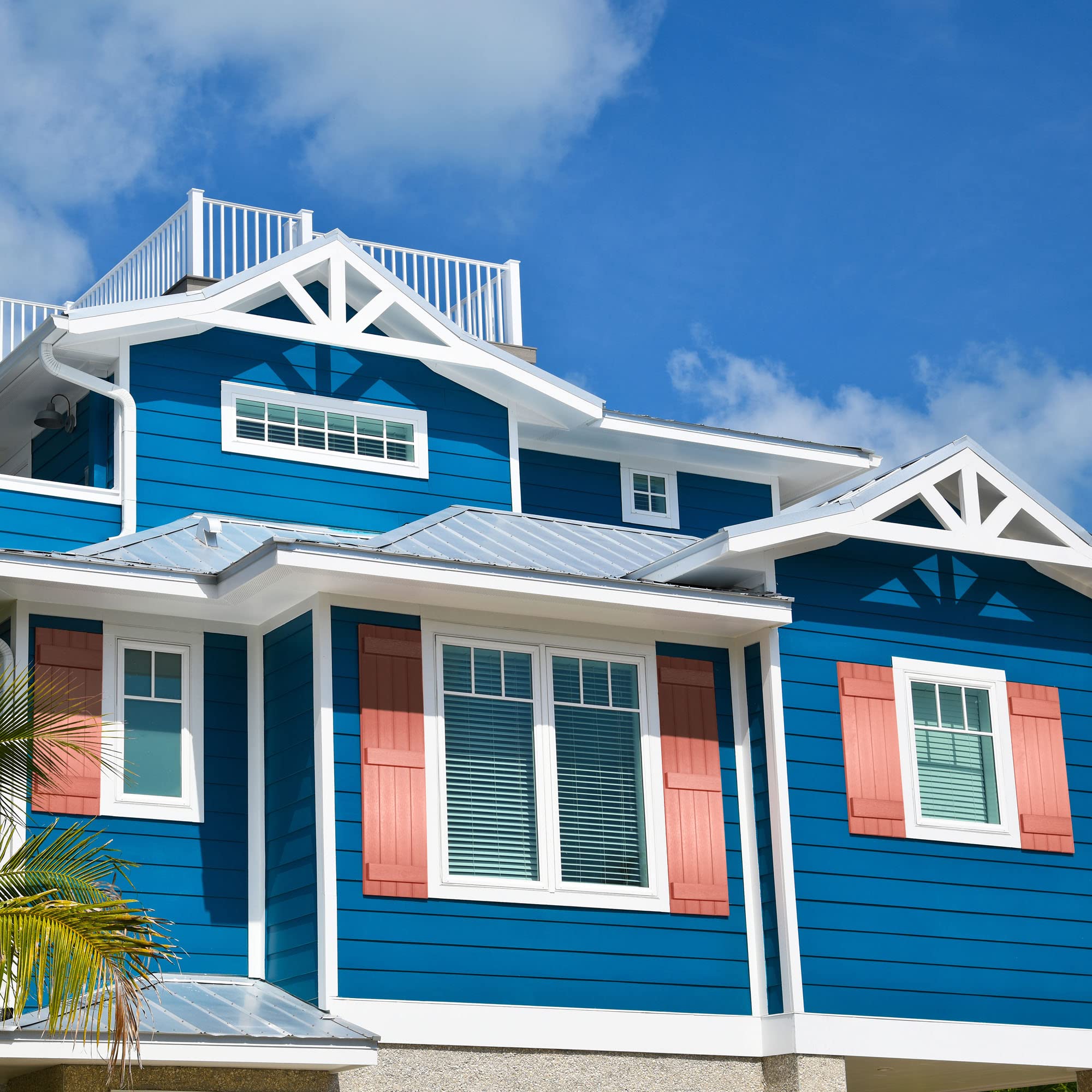 highwood Stonecroft Bretter- und Lattenläden Set mit 2 Stück, 39 Zoll, schwarz lackierbar