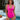 BMJL Women's Tummy Control Swimsuit Mesh Sexy One Piece Bathing Suits Slimming Push-up Swimwear(Hot Pink，XL