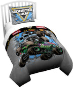 Jay Franco Kids Duvet Cover Set – 3 Piece Super Soft Bedding with Sham Pillowcase, Cover ONLY Comforter Not Included, Blue - Minecraft, Full