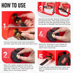 15 Gallon Gas Can, Fuel Tank Container with LE Fluid Transfer Manual Siphon Pump & 10FT Hose, Portable Diesel Gas Storage Caddy with Wheels for Car, ATV, Weeder, Boat, etc., Red