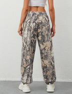 Eutten Women's Baggy Camo Sweatpants High Waisted Fleece Joggers Pants Fitted Sweat Pants with Pockets