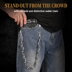 Chaîne de portefeuille Chaîne de pantalon Chaîne Hip Hop Punk Chaîne de jeans Chaîne de clés Goth Rivet lourd Accessoires pour femmes hommes