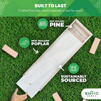 SWOOC Games - Giant Tower Game with 3-in-1 Straightener, Table & Storage Box - 90% Faster Set Up with Transforming Box & Straightener - Starts at 2-4ft - Grows to Over 6ft - Large Outdoor Yard Games