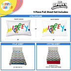 Sunny Side Up Minecraft Creeper & Animals Twin Sheet Set - 3 Piece Kids Bedding Set Includes Pillow Cover - Super Soft Microfiber Sheets