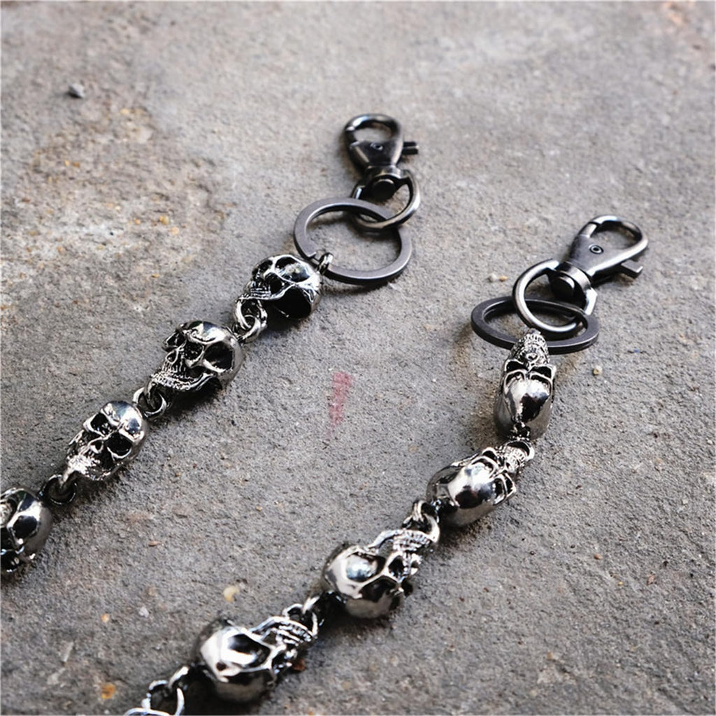 PINKPIN Trouser Chains for Men Pants Chain Jean Chains Belt Chain Biker Wallet Chain Skull Pants Chains for Men Biker Chain Punk Heavy Skull Goth Accessories