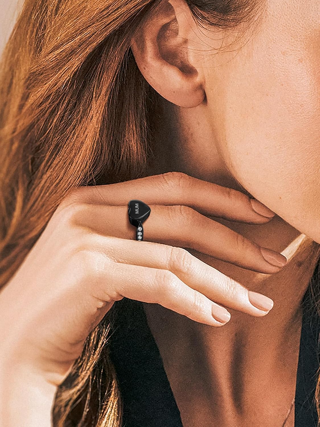 Stainless Steel Heart/Claddagh Cremation Urn Ring for Ashes for Women Waterproof Locket Rings Memorial Jewelry(with Gift Box)