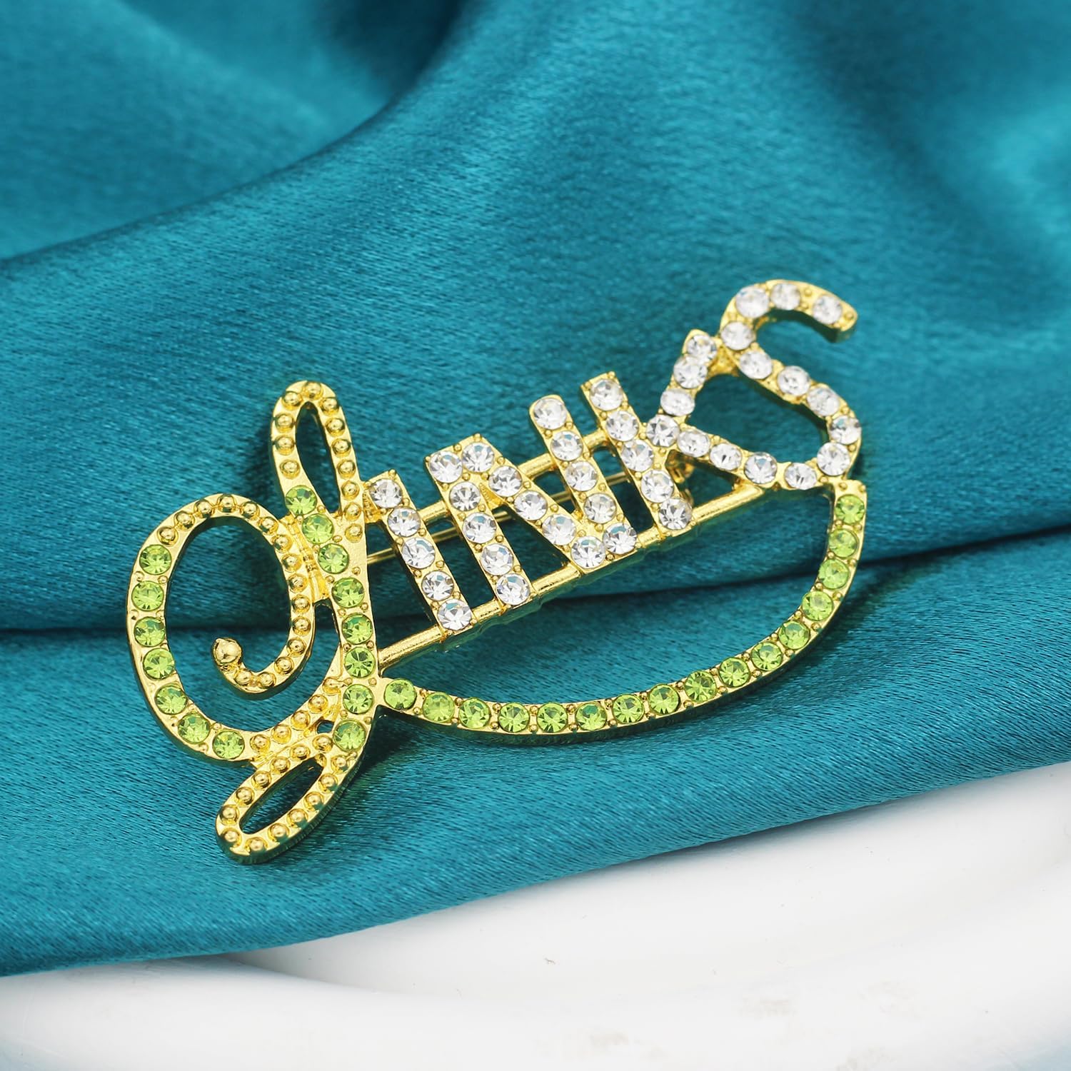 Sorority Paraphernalia Gift for Women Rhinestone Sorority Brooch Pin Greek Sorority Jewelry Sisterhood Gift for Soror Sister (Links)